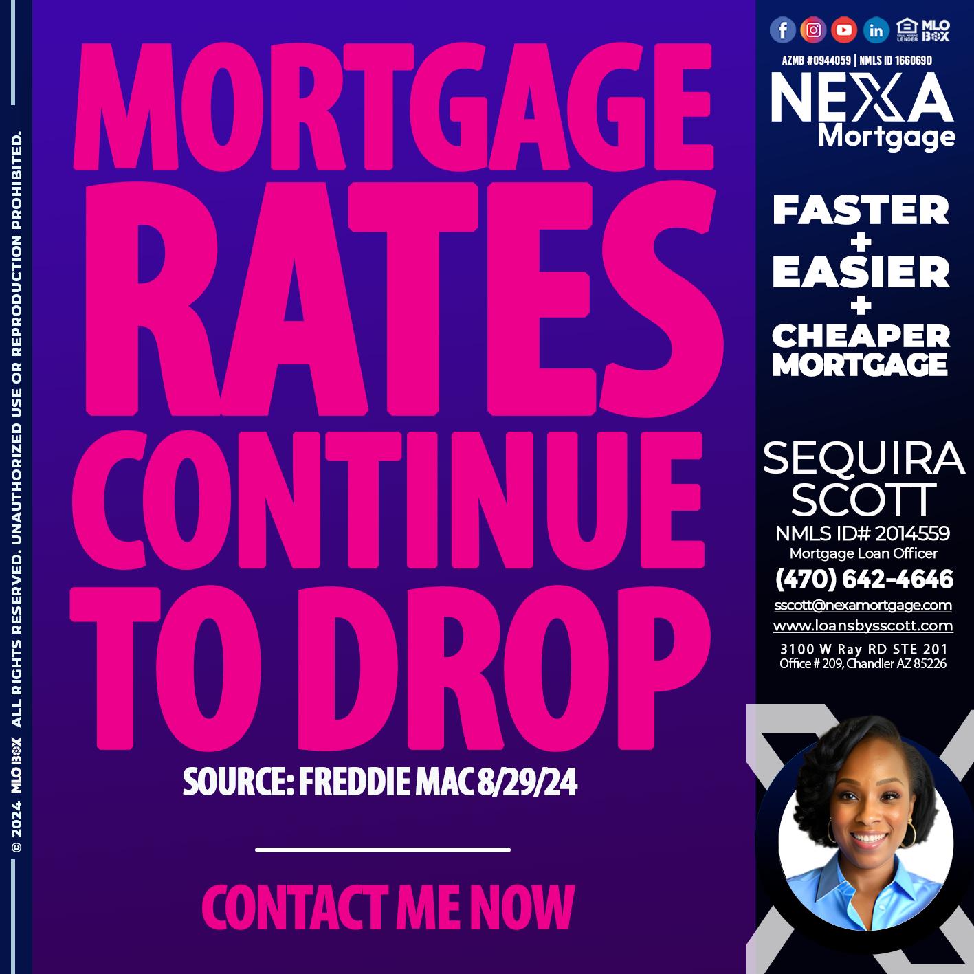 MORTGAGE RATES - Sequira Scott -Mortgage Loan Officer